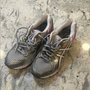 Asics Gray Running Shoes